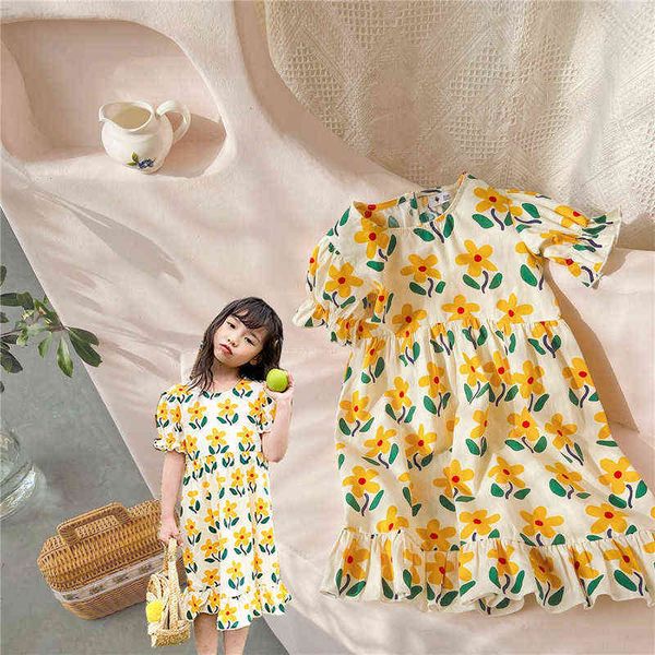 girls' short sleeved fashion dress 2022 summer new girl baby yellow small broken flower princess dress g220518, Red;yellow
girls' short sleeved fashion dress 2022 summer new girl baby yellow small broken flower princess dress g220518, Red;yellow