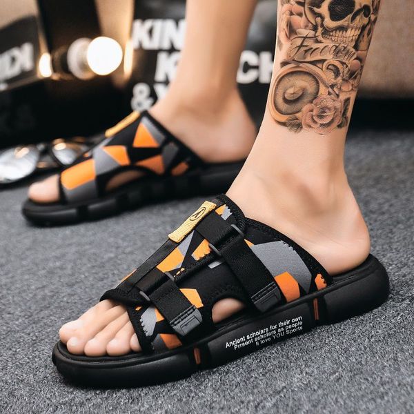 men's canvas slippers summer comfortable soft bottom non-slip massage outdoor fashion personalized beach sandals, Black
men's canvas slippers summer comfortable soft bottom non-slip massage outdoor fashion personalized beach sandals, Black