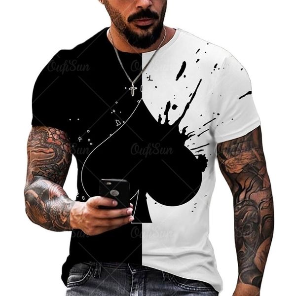 fashion poker ace of spades playing cards 3d mens tshirt summer polyester oversized t shirt streetwear trendy men clothing 220607, White;black
fashion poker ace of spades playing cards 3d mens tshirt summer polyester oversized t shirt streetwear trendy men clothing 220607, White;black