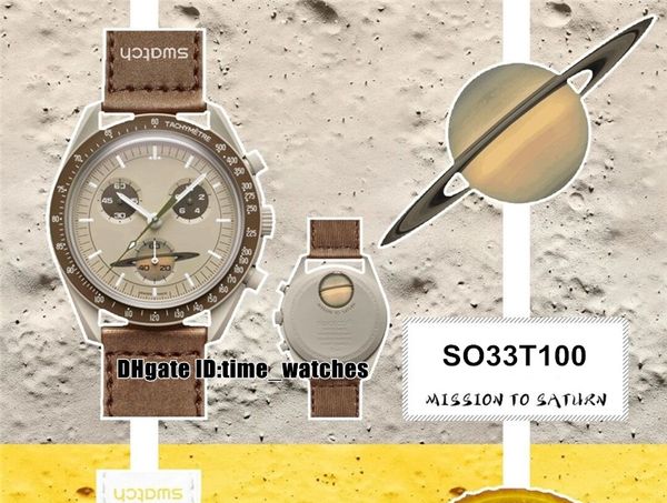 bioceramic moonswatch swiss quqrtz chronograph mens watch so33t100 mission to saturn 42 real beige ceramic brown nylon strap with box weight, Slivery;brown
bioceramic moonswatch swiss quqrtz chronograph mens watch so33t100 mission to saturn 42 real beige ceramic brown nylon strap with box weight, Slivery;brown