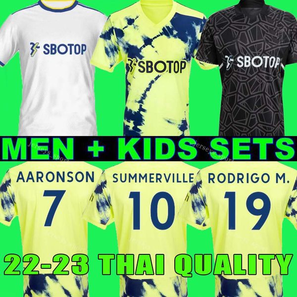 22 23 bamford home away soccer jerseys raphinha harrison blue shirt 2022 2023 leeds unitedes phillips james meslier uniforms men kids footba, Black;yellow 
22 23 bamford home away soccer jerseys raphinha harrison blue shirt 2022 2023 leeds unitedes phillips james meslier uniforms men kids footba, Black;yellow
