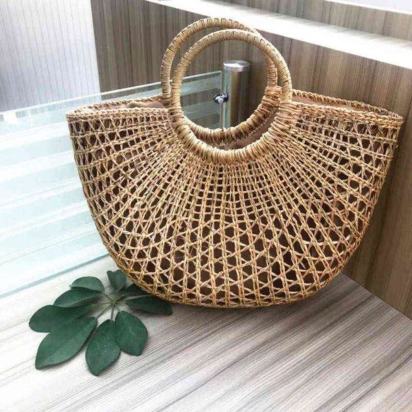 shopping bags summer large capacity straw fashion beach woven handbag shoulder rattan travel lady hand pouch bolsa 220318
shopping bags summer large capacity straw fashion beach woven handbag shoulder rattan travel lady hand pouch bolsa 220318