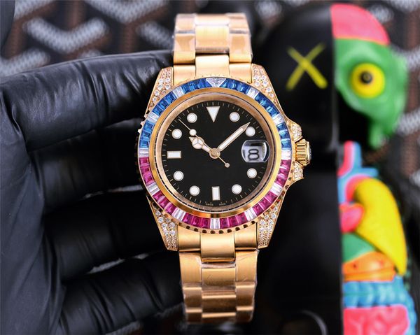 mens brand watches rose gold diamond watch automatic movement stainless steel folding buckle montre de luxe, Slivery;brown
mens brand watches rose gold diamond watch automatic movement stainless steel folding buckle montre de luxe, Slivery;brown