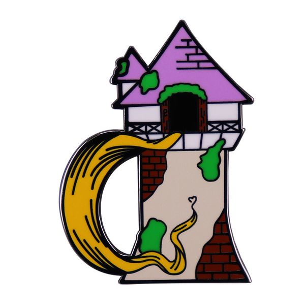 rapunzel tower enamel pin brooch lost princess inspired shimmer novelty badge fashion jewelry gift s002, Blue
rapunzel tower enamel pin brooch lost princess inspired shimmer novelty badge fashion jewelry gift s002, Blue