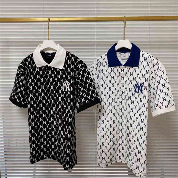 women's t-shirt mlb korea fashion brand all over printed old flower letter ny lapel half sleeve t-shirt men and women summer short 096r, White
women's t-shirt mlb korea fashion brand all over printed old flower letter ny lapel half sleeve t-shirt men and women summer short 096r, White