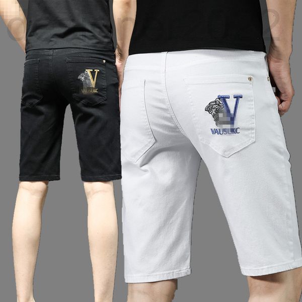 men's jeans designer summer casual jeans men's small foot slim cotton elastic shorts korean embroidered medusa capris gnne, Blue
men's jeans designer summer casual jeans men's small foot slim cotton elastic shorts korean embroidered medusa capris gnne, Blue