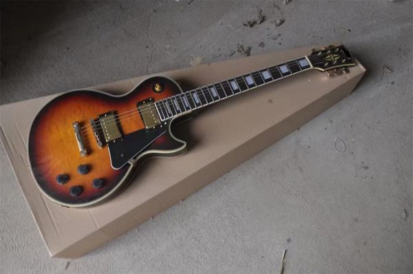 sunrise color big flower kaston six string electric guitar our store can customize various styles of guitars
sunrise color big flower kaston six string electric guitar our store can customize various styles of guitars