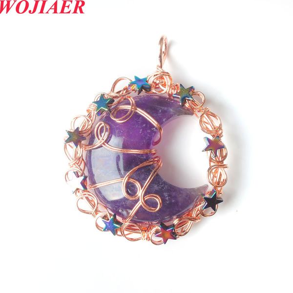 new trendy rose gold pendant natural stone nine star moon fashion couple wed jewelry bo970, Silver
new trendy rose gold pendant natural stone nine star moon fashion couple wed jewelry bo970, Silver