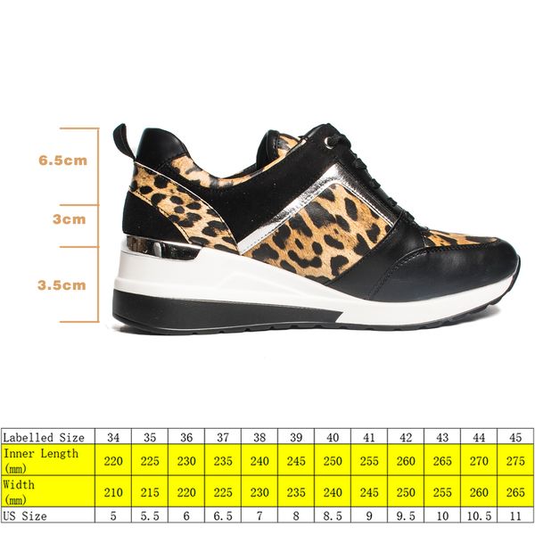 6.5cm sneakers women 2022 autumn spring fashion platform wedge breathable leopard bling leisure women summer shoes, Black;yellow
6.5cm sneakers women 2022 autumn spring fashion platform wedge breathable leopard bling leisure women summer shoes, Black;yellow