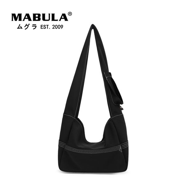 mabula casual canvas black hobo crossbody bags thread design simple punk style cool shoulder bag large capacity tote handbags 220815
mabula casual canvas black hobo crossbody bags thread design simple punk style cool shoulder bag large capacity tote handbags 220815