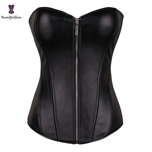 push up women black faux leather bustier burlesque basque fancy dress corset with g string 834 220524
push up women black faux leather bustier burlesque basque fancy dress corset with g string 834 220524