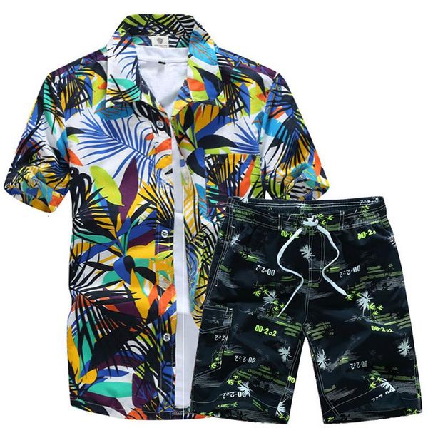 men's tracksuits mens hawaiian shirts set 2022 fashion summer floral men +print beach shorts short sleeve tracksuit sets, Gray
men's tracksuits mens hawaiian shirts set 2022 fashion summer floral men +print beach shorts short sleeve tracksuit sets, Gray