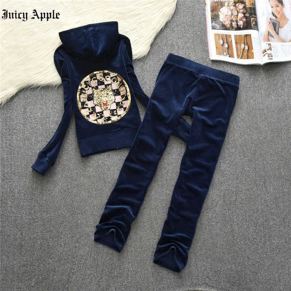 juicy apple tracksuit women spring autumn 2 piece set clothing set velvet cloth woman's suit velor hoodies sweatshirts & pants, Gray
juicy apple tracksuit women spring autumn 2 piece set clothing set velvet cloth woman's suit velor hoodies sweatshirts & pants, Gray