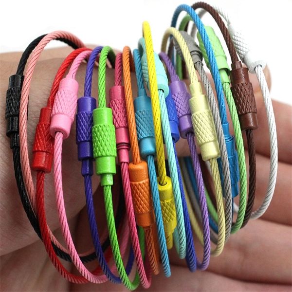 1020pcslot stainless steel wire keychain ring key keyring circle rope cable loop outdoor camp luggage tag screw lock gadget 220622, Silver
1020pcslot stainless steel wire keychain ring key keyring circle rope cable loop outdoor camp luggage tag screw lock gadget 220622, Silver