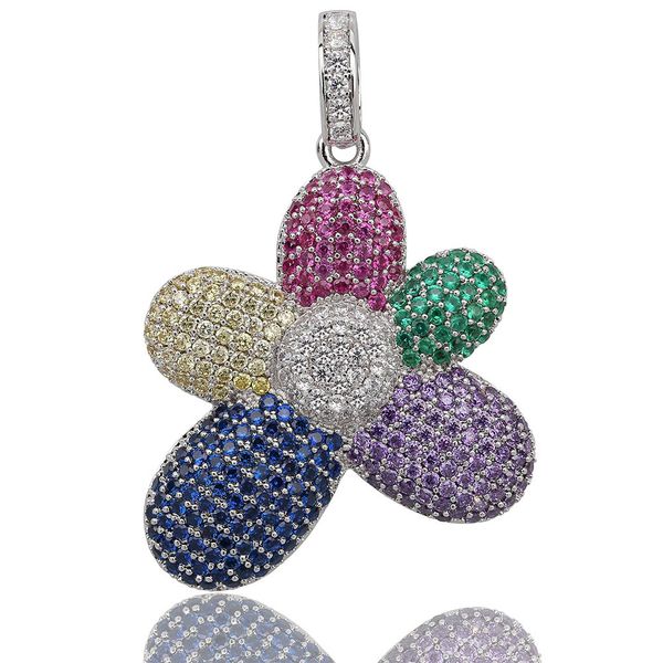 new flower pendants necklaces with tennis chain plant cubic zircon hip hop jewelry for couple, Silver
new flower pendants necklaces with tennis chain plant cubic zircon hip hop jewelry for couple, Silver
