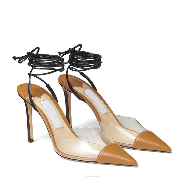 luxury design women high heels sandals pointed toe wedding party dress shoes,style farley lady pumps napa leather and transparent resin high, Black
luxury design women high heels sandals pointed toe wedding party dress shoes,style farley lady pumps napa leather and transparent resin high, Black