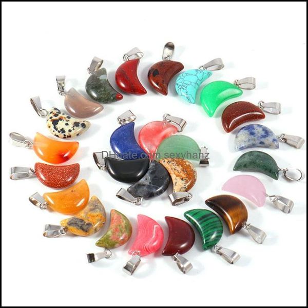 pendant necklaces pendants jewelry colorf natural stone crystal moon shape for women men fashion decor dhymb, Silver
pendant necklaces pendants jewelry colorf natural stone crystal moon shape for women men fashion decor dhymb, Silver