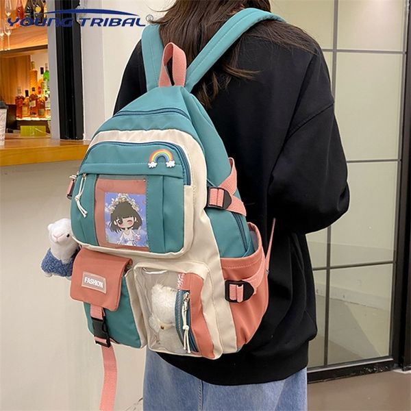 womens backpack candy color buckle badge fashion cute schoolbag shoulder student bag teenage girl college school backpacks 220725
womens backpack candy color buckle badge fashion cute schoolbag shoulder student bag teenage girl college school backpacks 220725