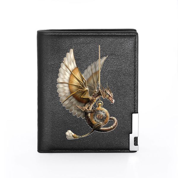 classic steampunk dragon printing leather wallet credit card holder short purse, Red;black
classic steampunk dragon printing leather wallet credit card holder short purse, Red;black