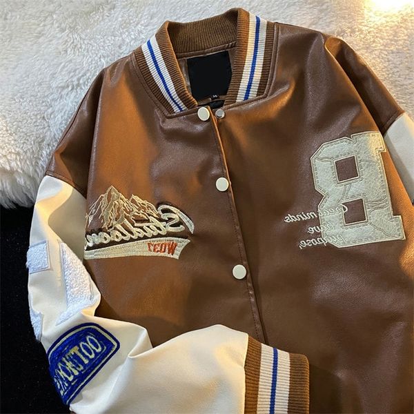fall winter baseball uniform jacket letter print streetwear casual coat cool style bomber jacket for women s clothing 220727, Black;brown
fall winter baseball uniform jacket letter print streetwear casual coat cool style bomber jacket for women s clothing 220727, Black;brown