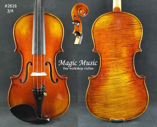 selected one piece back stradivarius lord wilton master violin 3/4 size #2616 handmade oil varnish & european spruce
selected one piece back stradivarius lord wilton master violin 3/4 size #2616 handmade oil varnish & european spruce