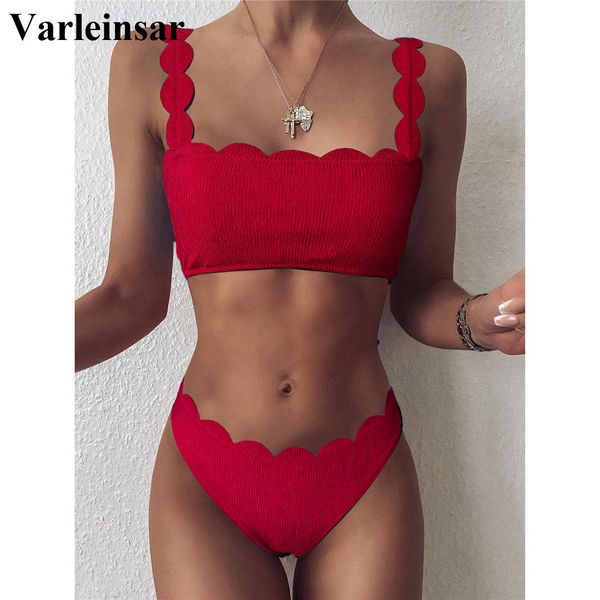 6 colors scalloped mid waist bikini female swimsuit women swimwear two-pieces bikini set bather bathing suit swim v2253, White;black
6 colors scalloped mid waist bikini female swimsuit women swimwear two-pieces bikini set bather bathing suit swim v2253, White;black