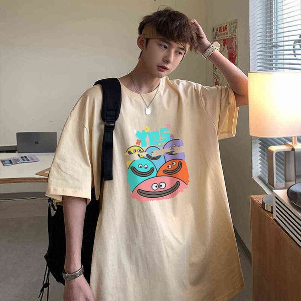 designer men's t-shirt spring summer ins short loose cotton round neck cartoon printed men's half sleeved shirt, White;black
designer men's t-shirt spring summer ins short loose cotton round neck cartoon printed men's half sleeved shirt, White;black