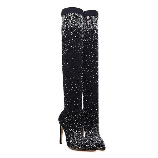 2020 sagace women's winter high boots boots women shoes woman pointed high heels stockings over-the-knee drop csv o1299r, Black
2020 sagace women's winter high boots boots women shoes woman pointed high heels stockings over-the-knee drop csv o1299r, Black