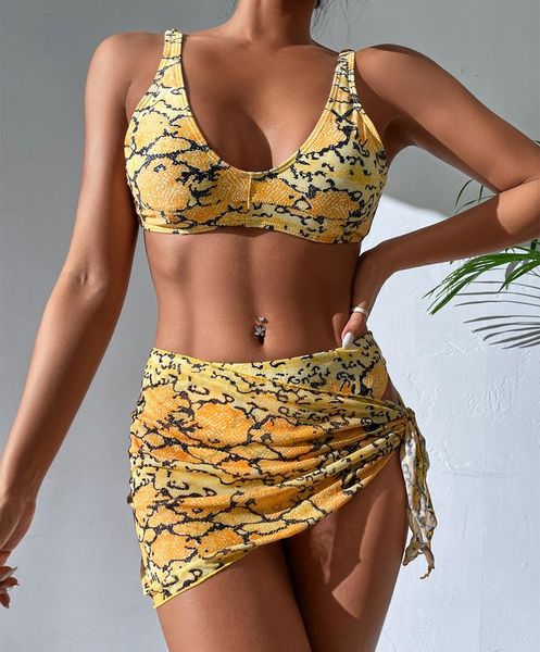 women's swimwear 2022 three pieces bikini set cover up women swimsuit print leopard bathing suit beachwear swimming biquini, White;black
women's swimwear 2022 three pieces bikini set cover up women swimsuit print leopard bathing suit beachwear swimming biquini, White;black