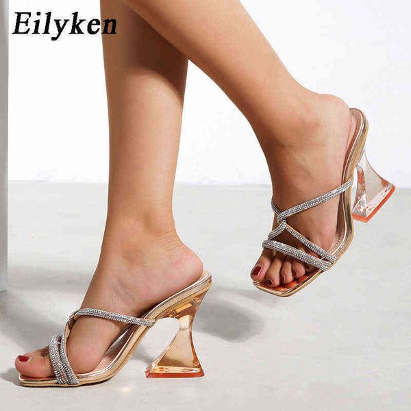 eilyken high heel slippers summer fashion narrow crystal design square toe strange transparent slides women mules shoes, Black
eilyken high heel slippers summer fashion narrow crystal design square toe strange transparent slides women mules shoes, Black