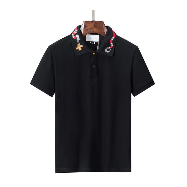 mens designer polos shirts for man high street italy embroidery garter snakes little bees printing brands clothes cottom clothing tees, White;black
mens designer polos shirts for man high street italy embroidery garter snakes little bees printing brands clothes cottom clothing tees, White;black