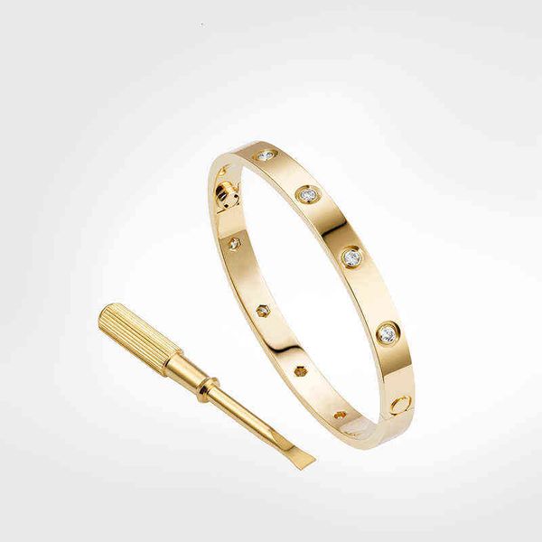 love screw bracelet 5.0 designer bracelets 10 diamonds bangle luxury jewelry women titanium steel alloy gold-plated craft gold silver rose, Black
love screw bracelet 5.0 designer bracelets 10 diamonds bangle luxury jewelry women titanium steel alloy gold-plated craft gold silver rose, Black