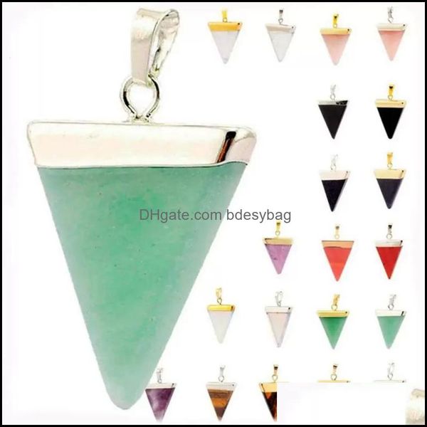 pendant necklaces natural stone triangle necklace green tangling used for dhoa1, Silver
pendant necklaces natural stone triangle necklace green tangling used for dhoa1, Silver