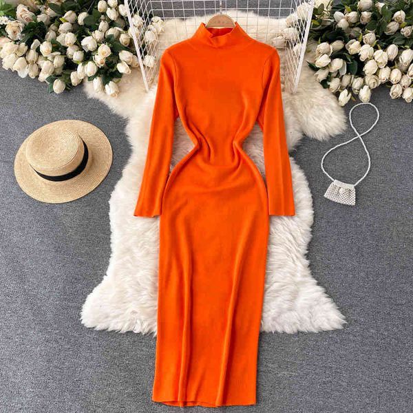 casual dresses knitted dress autumn goddess temperament stand collar slim fit medium long simple solid color waist and hip bottomed skirt hk, Black;gray
casual dresses knitted dress autumn goddess temperament stand collar slim fit medium long simple solid color waist and hip bottomed skirt hk, Black;gray