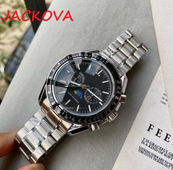 watches luxury designer mens moonwatch men 316l stainless steel strap automatic mechanical watch 2813 movement wristwatch sapphire, Slivery;black 
watches luxury designer mens moonwatch men 316l stainless steel strap automatic mechanical watch 2813 movement wristwatch sapphire, Slivery;black