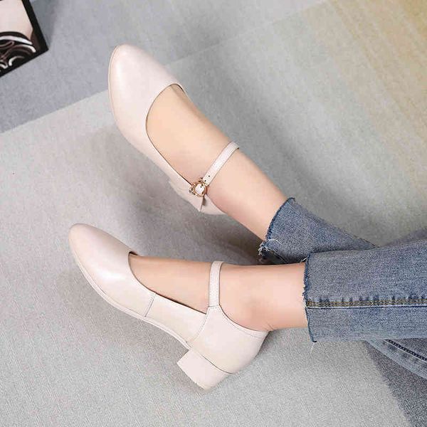 dress shoes spring and summer cowhide women's shoes round head thick heel middle buckle four seasons large shallow mouth 8uj0, Black
dress shoes spring and summer cowhide women's shoes round head thick heel middle buckle four seasons large shallow mouth 8uj0, Black