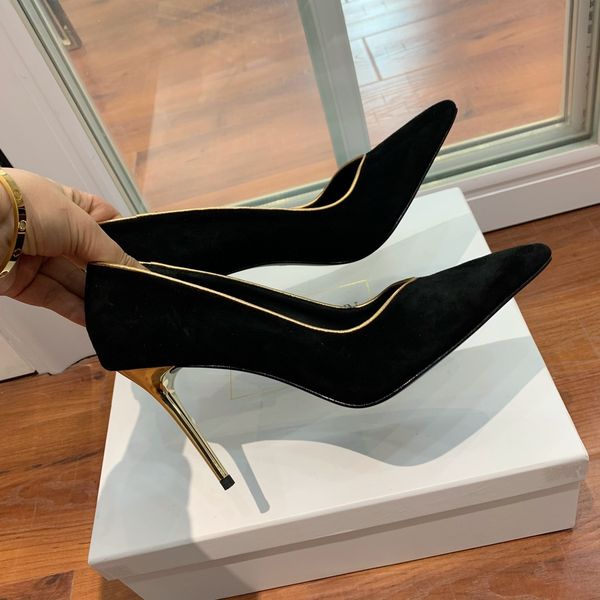 designer high-heeled shoes sandals genuine leather material fashionable formal women's shoes, Black
designer high-heeled shoes sandals genuine leather material fashionable formal women's shoes, Black