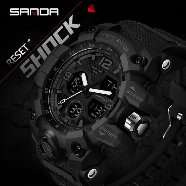 sanda brand sports mens watches military quartz watch man waterproof wristwatch for men clock shock relogios masculino 6030 220530, Slivery;brown
sanda brand sports mens watches military quartz watch man waterproof wristwatch for men clock shock relogios masculino 6030 220530, Slivery;brown