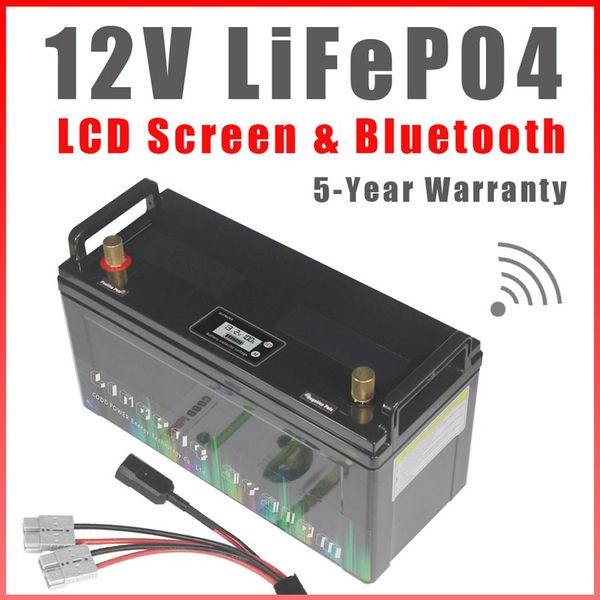 12v 100ah 200ah lifepo4 bluetooth battery for rv camping marine backup power solar home off-grid system273w
12v 100ah 200ah lifepo4 bluetooth battery for rv camping marine backup power solar home off-grid system273w