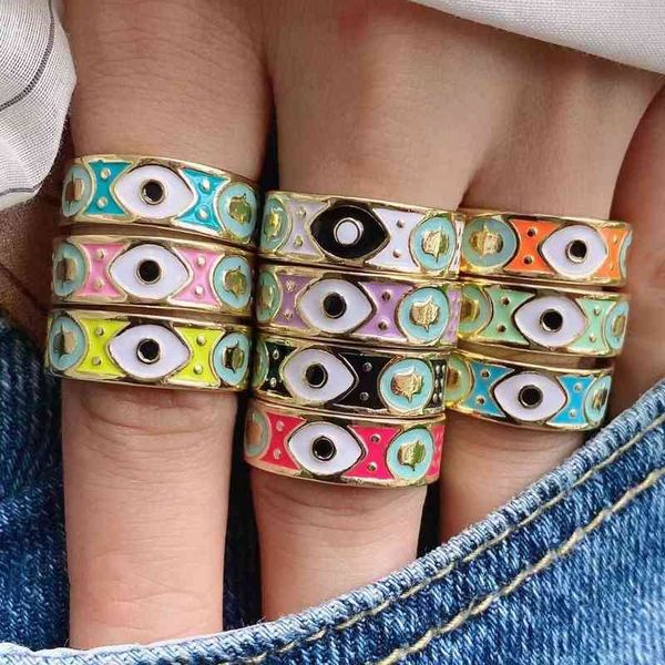10pcs fashion colorful enamel eyes rings dripping oil metal adjustable finger ring trendy jewelry gift, Slivery;golden
10pcs fashion colorful enamel eyes rings dripping oil metal adjustable finger ring trendy jewelry gift, Slivery;golden