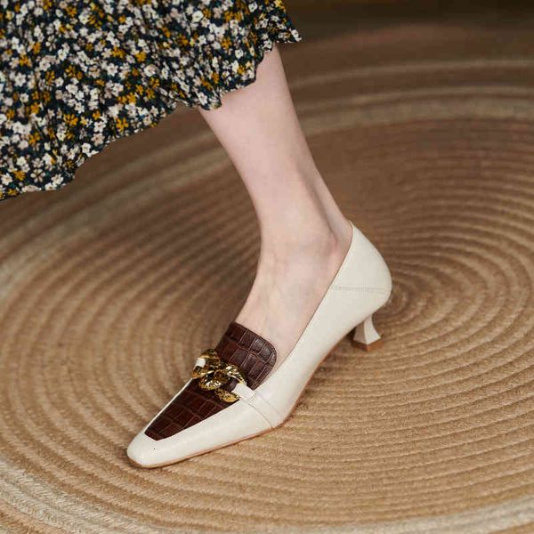 sandals pointed shaped heel simple deep mouth color matching high-heeled single shoes autumn korean fashion metal chain 79dz, Black
sandals pointed shaped heel simple deep mouth color matching high-heeled single shoes autumn korean fashion metal chain 79dz, Black
