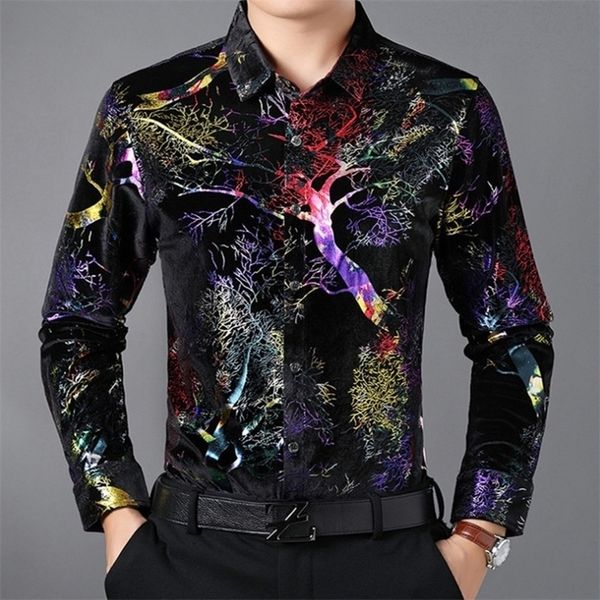 luxury gold velvet men's shirts casual print long sleeve shirt men shiny tuxedo camisa masculina 220322, White;black
luxury gold velvet men's shirts casual print long sleeve shirt men shiny tuxedo camisa masculina 220322, White;black