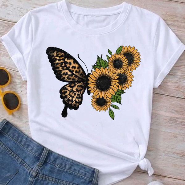 ladies cartoon leopard womens t-shirt flower printing clothing short sleeve fashion clothes graphic t shirt summer tee women female top, White
ladies cartoon leopard womens t-shirt flower printing clothing short sleeve fashion clothes graphic t shirt summer tee women female top, White