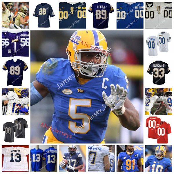 ncaa custom pittsburgh panthers pitt stitched football jersey 1 larry fitzgerald 10 quadree henderson 25 lesean mccoy 85 jester weah 23 tyle, Black
ncaa custom pittsburgh panthers pitt stitched football jersey 1 larry fitzgerald 10 quadree henderson 25 lesean mccoy 85 jester weah 23 tyle, Black