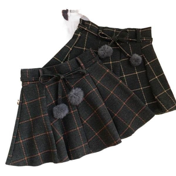 skirts harajuku vintag skirt winter sweet college style high waist woolen women hair ball tied plaid a-line mori girl o7vv#, Black
skirts harajuku vintag skirt winter sweet college style high waist woolen women hair ball tied plaid a-line mori girl o7vv#, Black