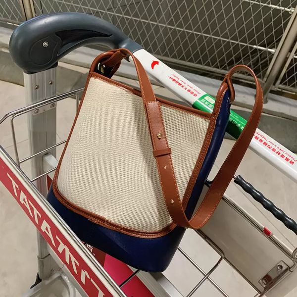 brand design ladies bucket fashion canvas shoulder bag large capacity leather messenger bag female panelled handbag
brand design ladies bucket fashion canvas shoulder bag large capacity leather messenger bag female panelled handbag
