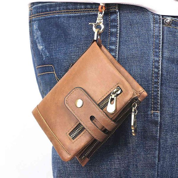 rfid anti-theft brush short wallet leather double zipper wallet leather wallet men's 220718, Red;black
rfid anti-theft brush short wallet leather double zipper wallet leather wallet men's 220718, Red;black