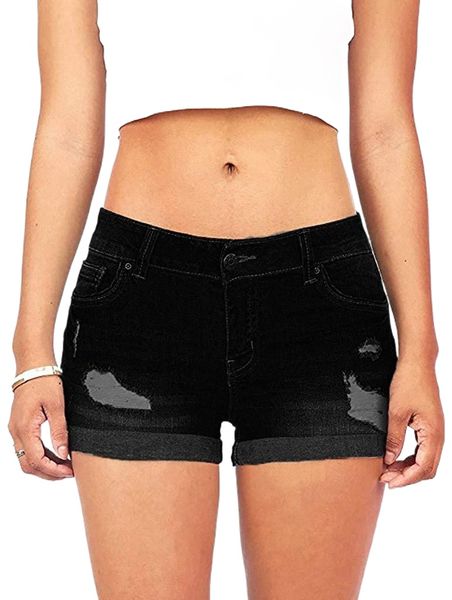 women's classic mid rise mid rise frayed raw hem ripped denim jean shorts low waist stretchy jeans shorts pants s1gu#, White;black
women's classic mid rise mid rise frayed raw hem ripped denim jean shorts low waist stretchy jeans shorts pants s1gu#, White;black