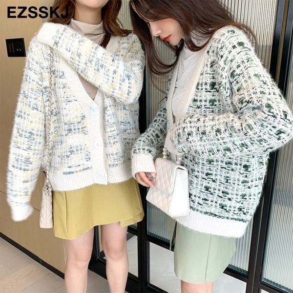 sweater jacket ladies new women loose fur thick sweater coat singlebreasted cardigan jacket oversize short coat y200910, White;black
sweater jacket ladies new women loose fur thick sweater coat singlebreasted cardigan jacket oversize short coat y200910, White;black