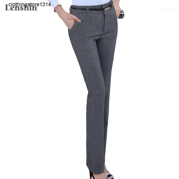 lenshin plus size formal adjustable pants for women office lady style work wear straight belt loop trousers business design1, Black;white
lenshin plus size formal adjustable pants for women office lady style work wear straight belt loop trousers business design1, Black;white